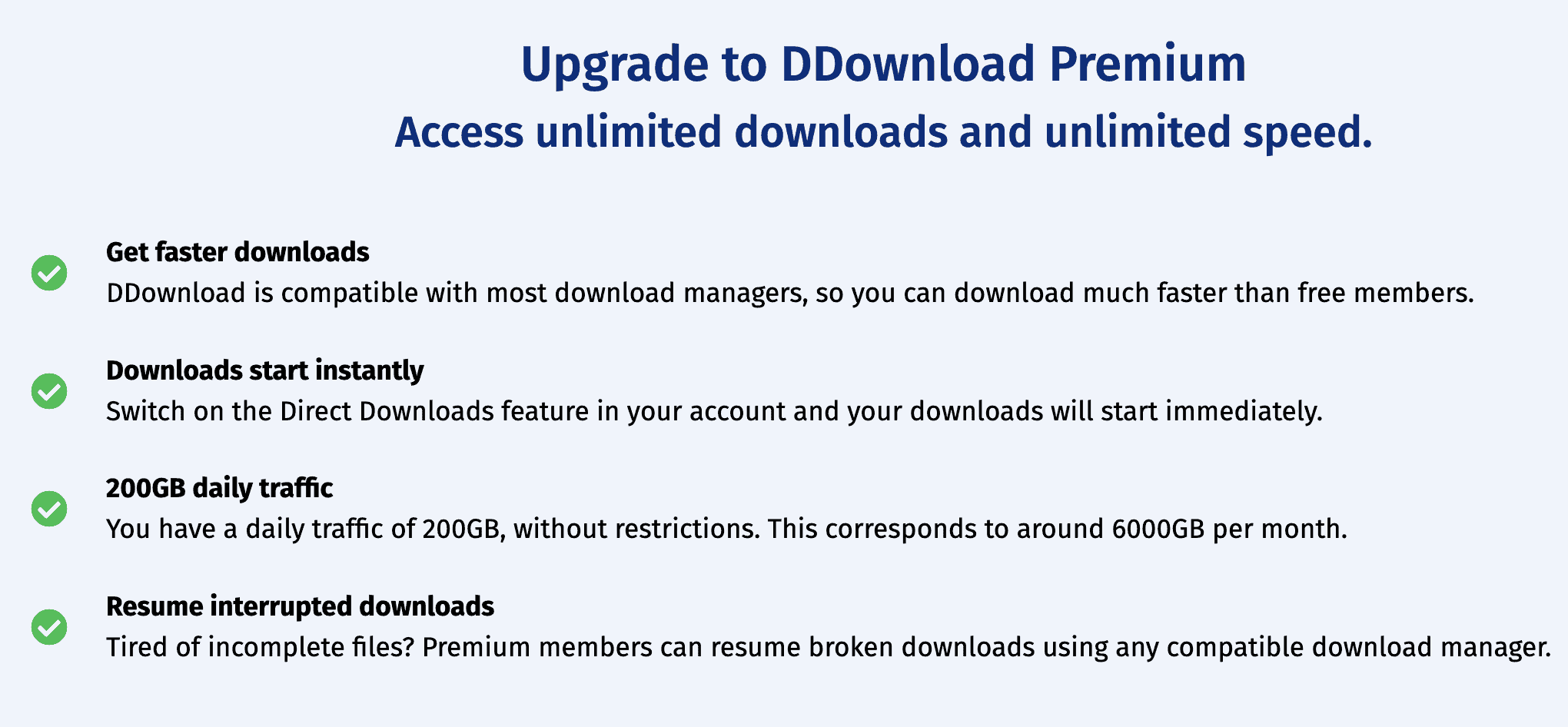 ddownload premium benefits